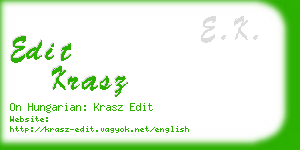 edit krasz business card